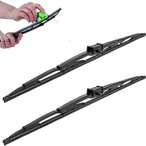 24-Inch Heavy-Duty Windshield Wiper Blades (Pair), featuring a wide saddle-style connector