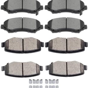 Brake Pads — 8-Piece Front & Rear Brake Pad Set