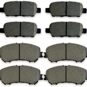 8-Piece Front & Rear Brake Pads — Auto Parts